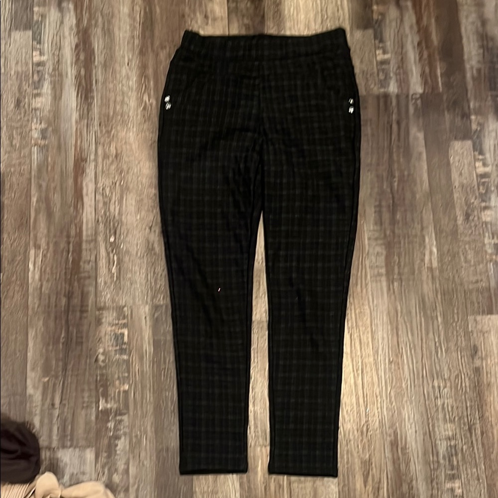Women’s Black Plaid Pants